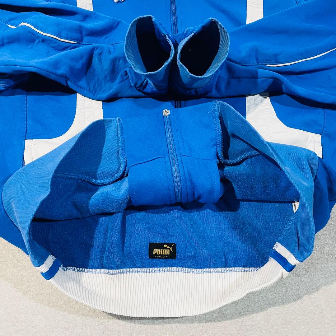 【激レア!XXL】PUMA トラックジャケット ブルー 左右フォームストリップ