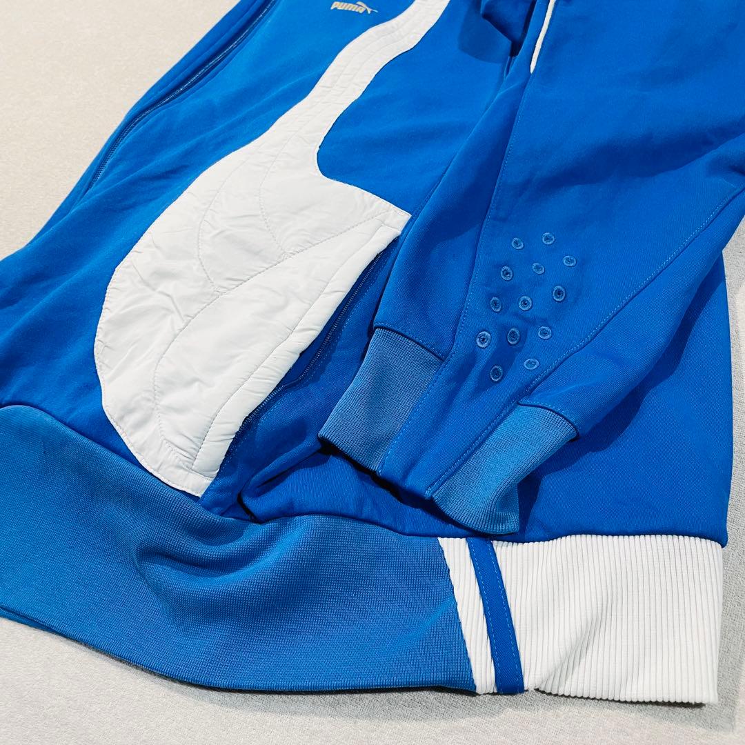 【激レア!XXL】PUMA トラックジャケット ブルー 左右フォームストリップ