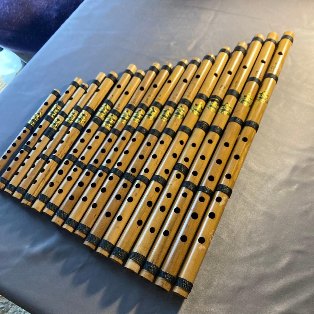 篠笛 竹製 伝統楽器(Bamboo flutes, India)