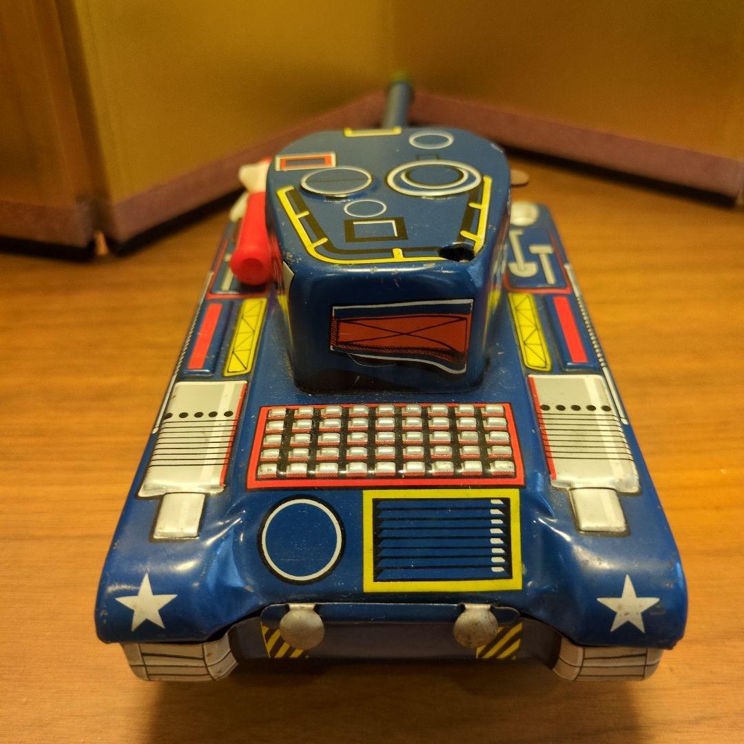 米澤玩具 ヨネザワ マリンタンク 青い戦車 ブリキ 電池式 動作品 希少 レア