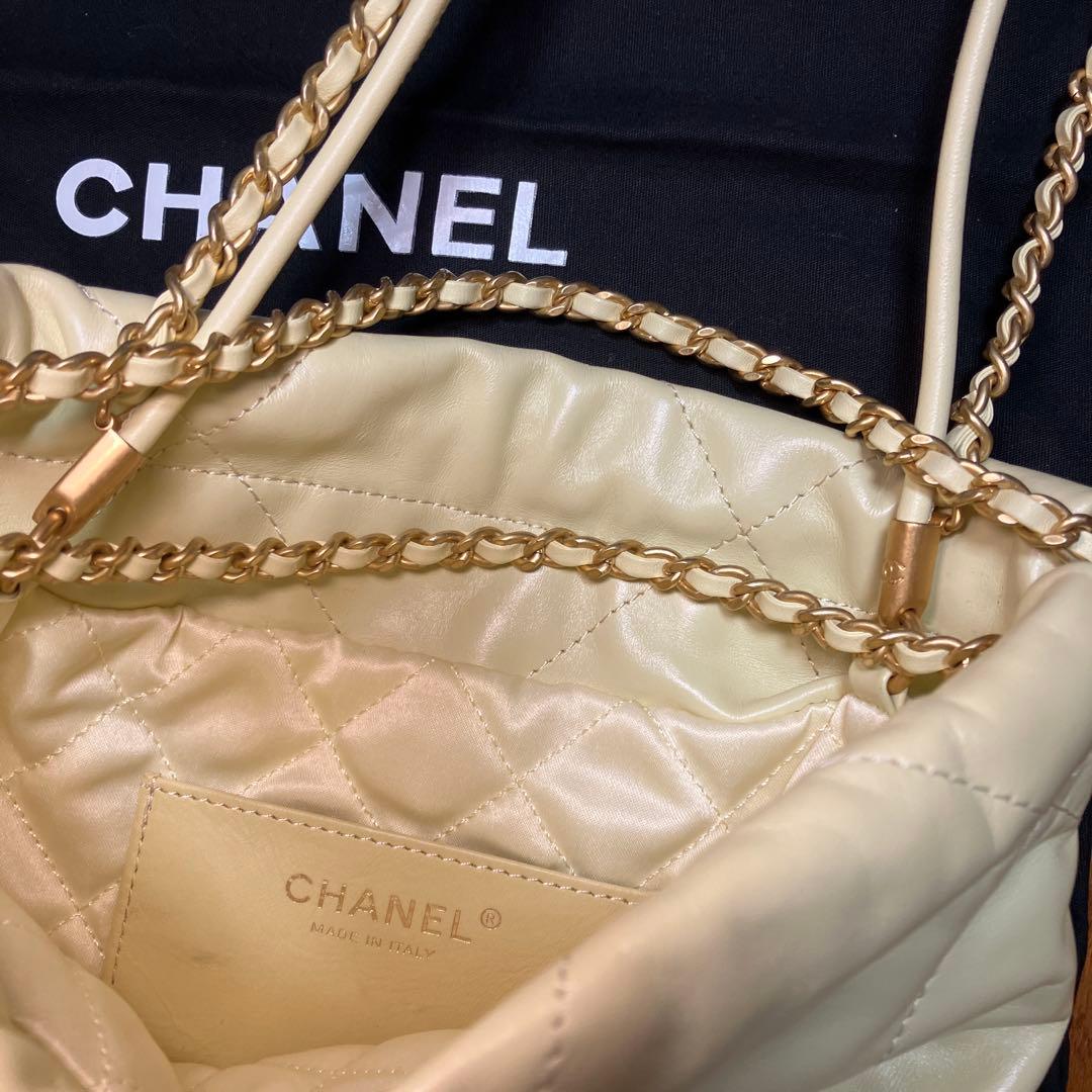 付属品付CHANEL yellow2wayバッグ