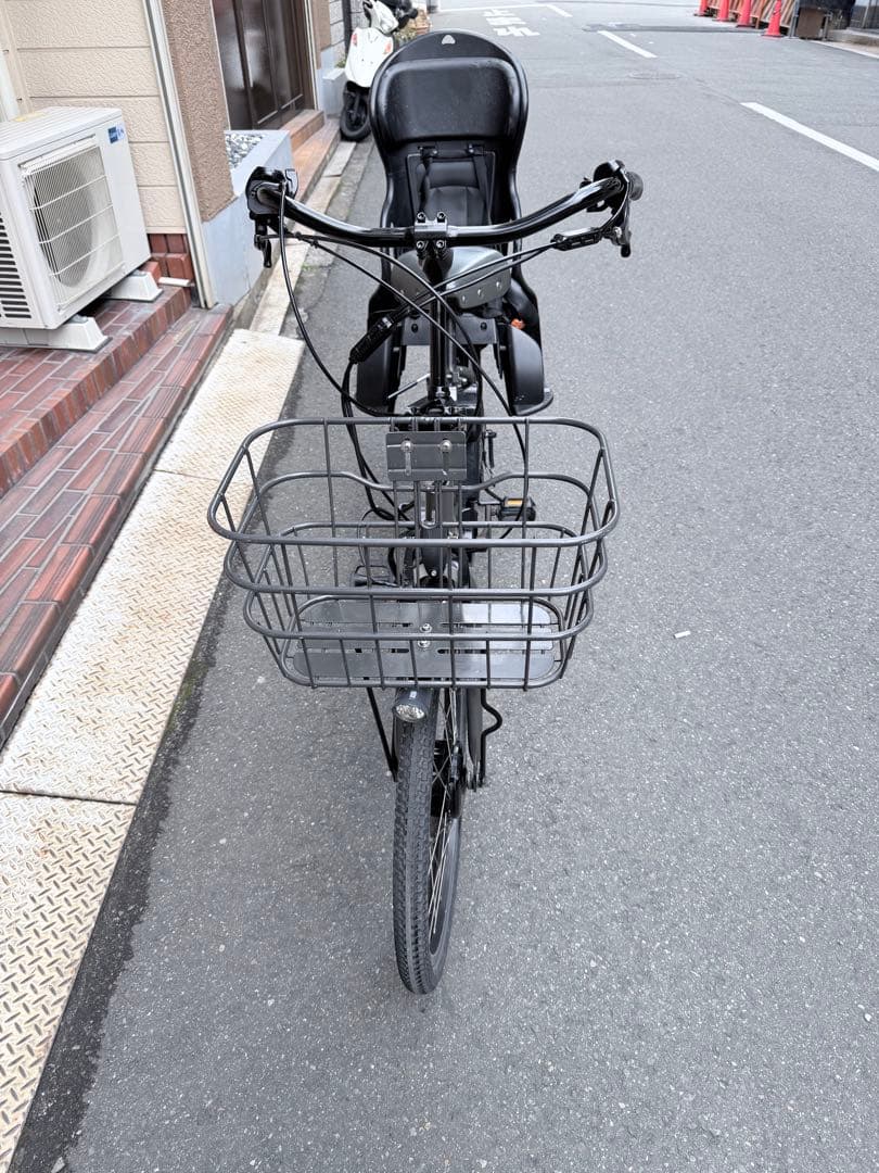 大阪府　子供乗せ　ブリヂストン　電動アシスト自転車 チャイルドシート付き グレー