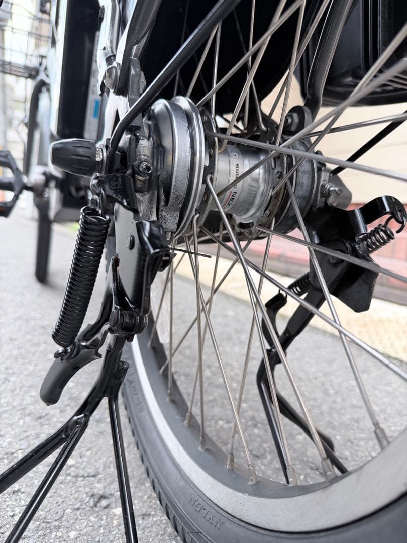 大阪府　子供乗せ　ブリヂストン　電動アシスト自転車 チャイルドシート付き グレー