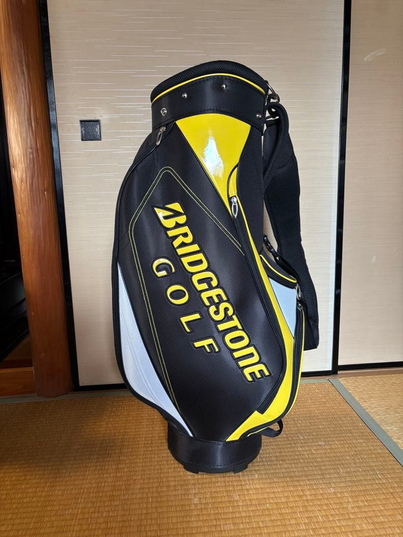 ブリヂストンゴルフ　キャディバッグCBG21Y ブラック×イエロー【中古】