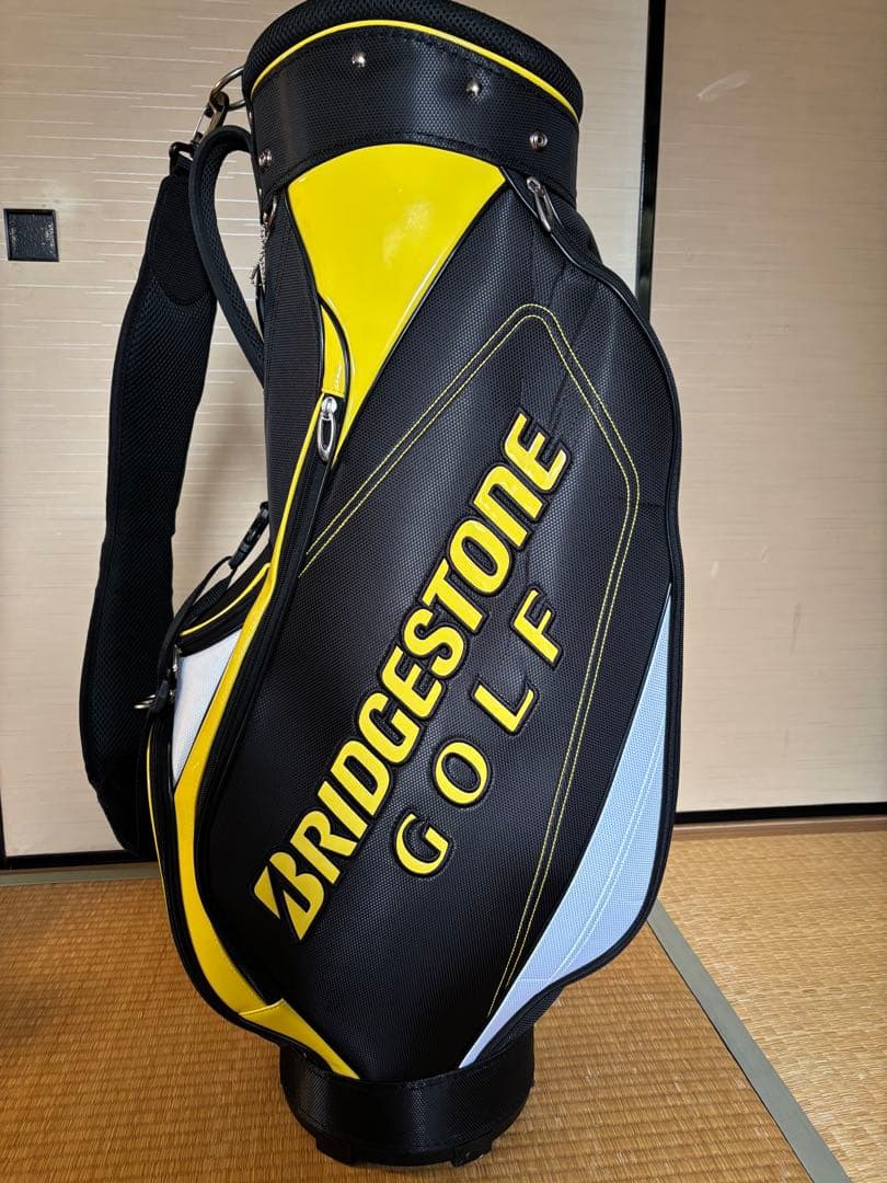 ブリヂストンゴルフ　キャディバッグCBG21Y ブラック×イエロー【中古】