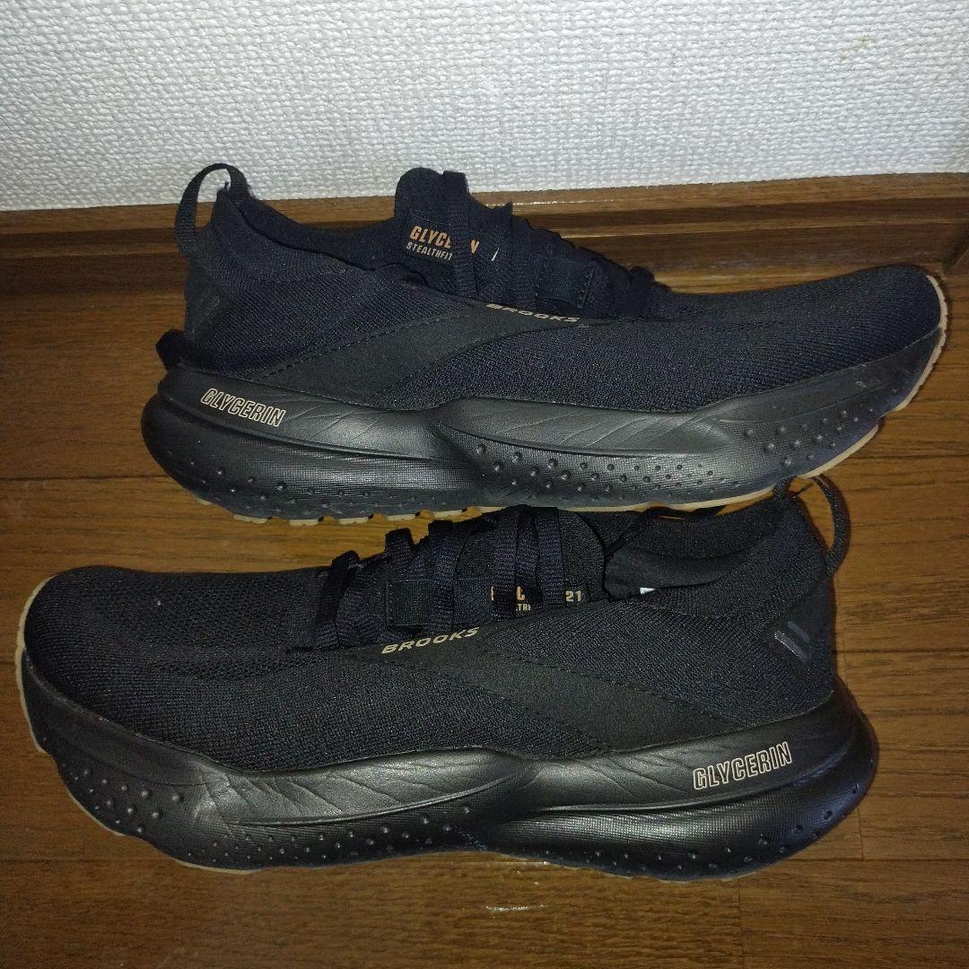 美品 Brooks ブルックス グリセリン 21 ステルスフィット 25.0cm