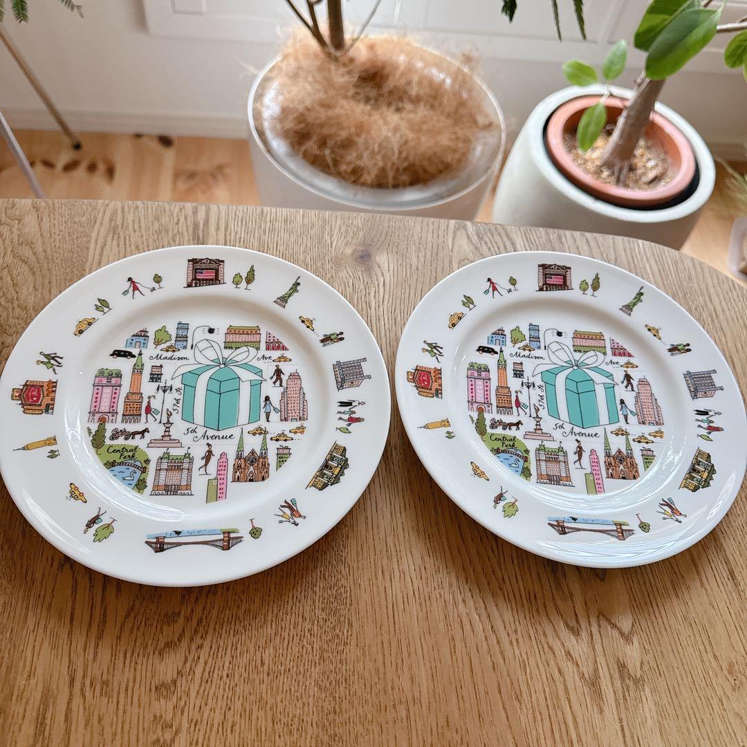 ティファニー ２枚セット　TIFFANY プレート 皿 ペア アベニュー 洋食器