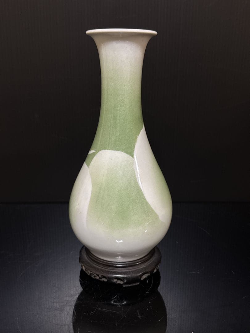 真葛香山 造 吹彩色 群鳥図 花瓶 一輪生