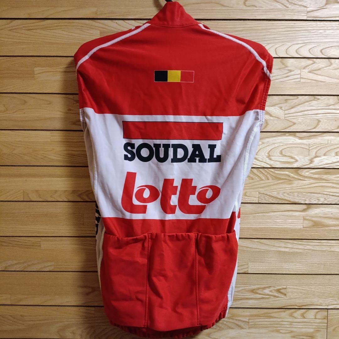 支給品　Lotto Soudal　サーマルベスト　ロットソウダル　裏起毛