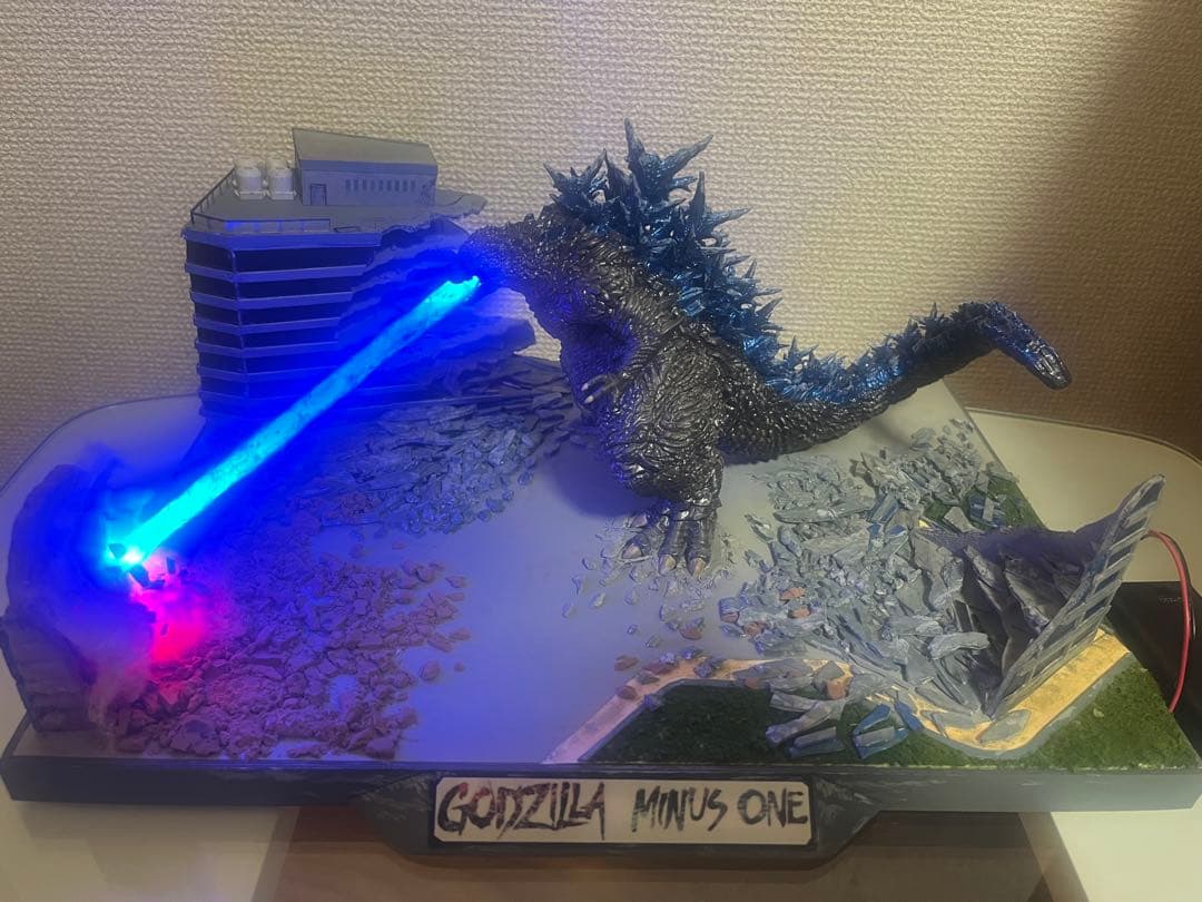 アオシマ　PLAfig. ゴジラ-1.0 （2023) 塗装済み完成品ジオラマ付