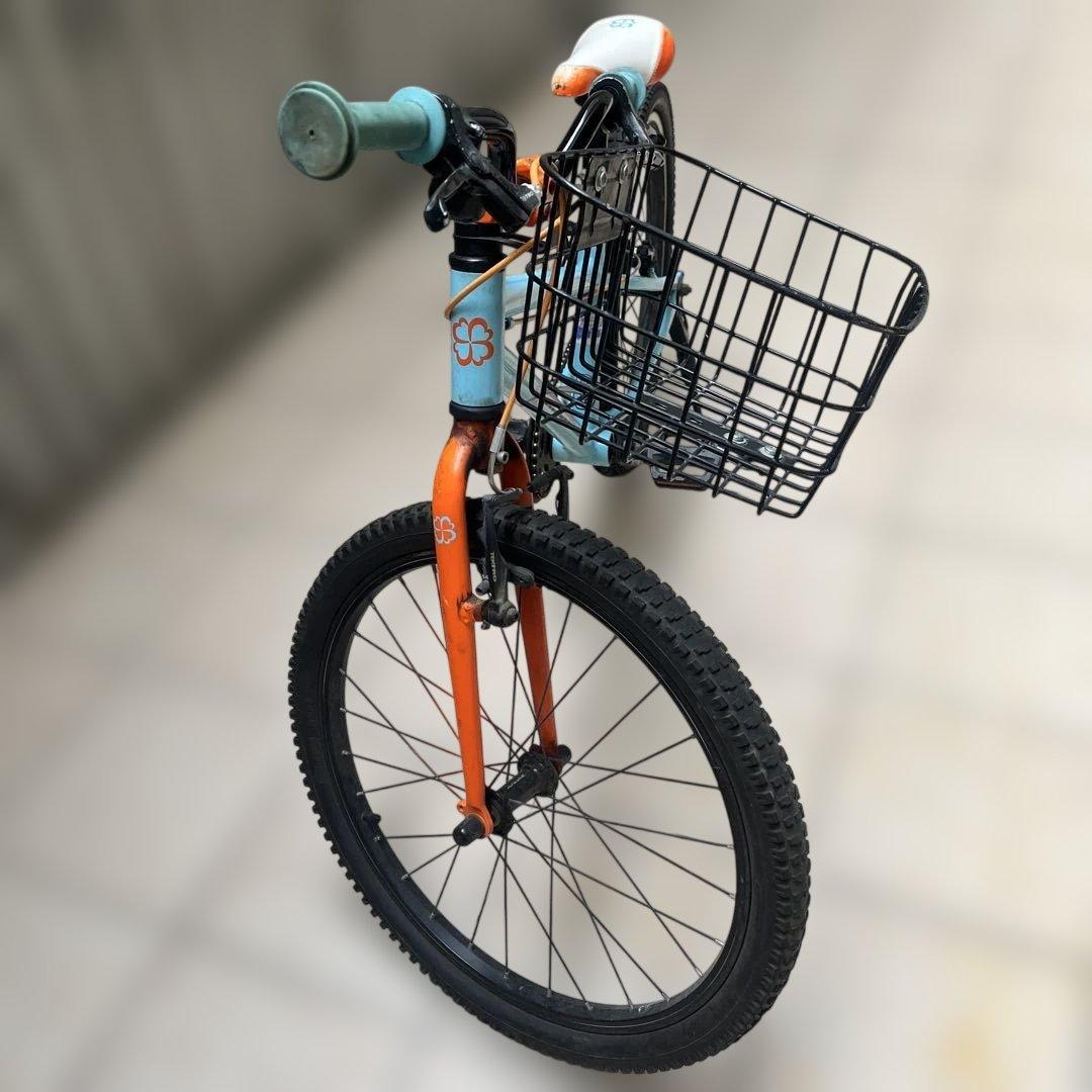 ヨツバサイクル22インチ ラムネブルー 子供自転車　大阪引き取り限定