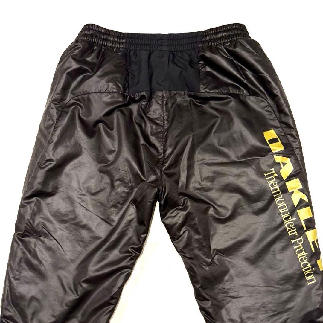 OAKLEY オークリー ナイロンパンツ L 黒 ドローストリング付き