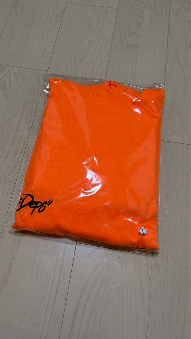 新品未開封 deps NEON COLOR HOODIE ORANGE Lサイズ
