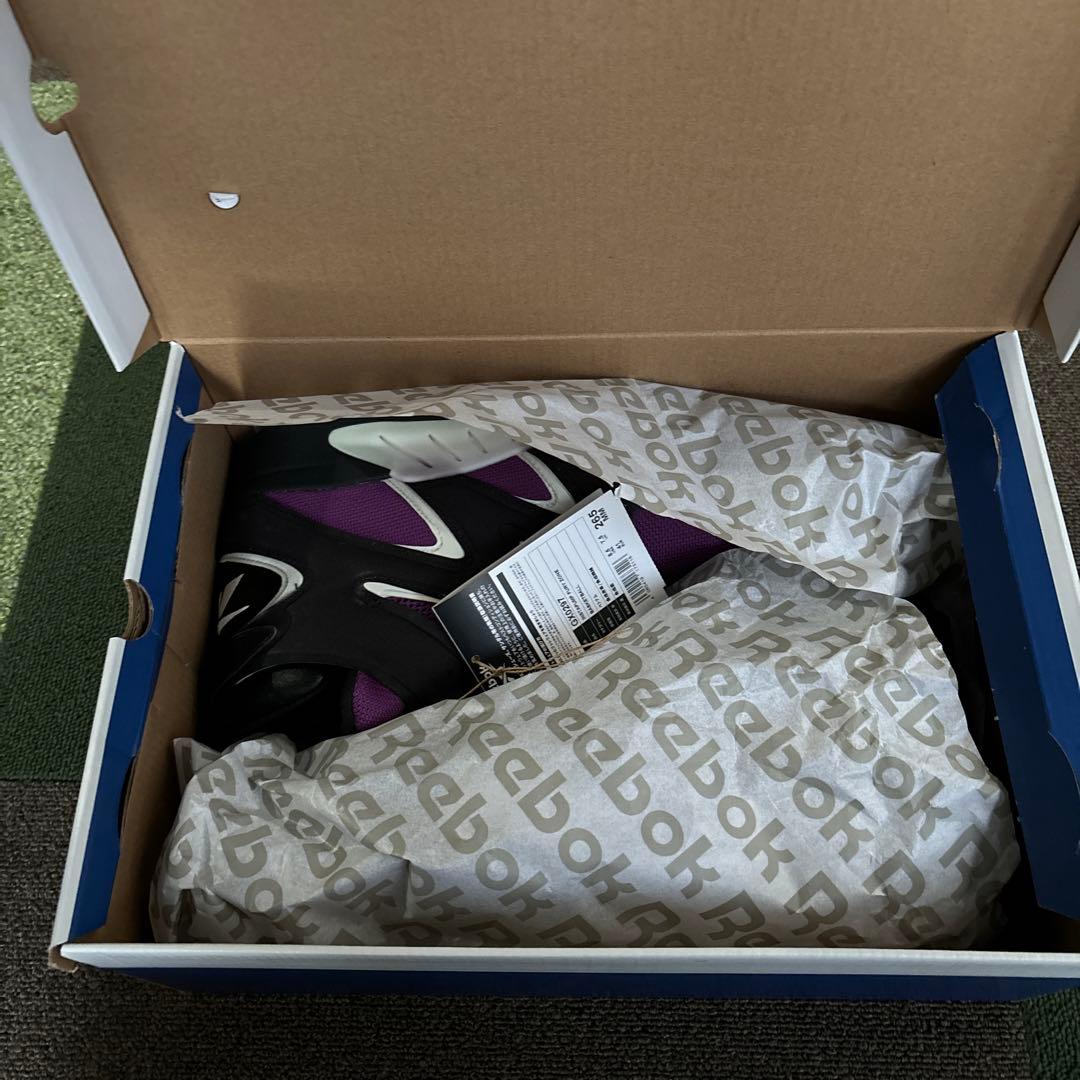 最終値下げReebokインスタポンプヒューリーゾーン 紫×黒