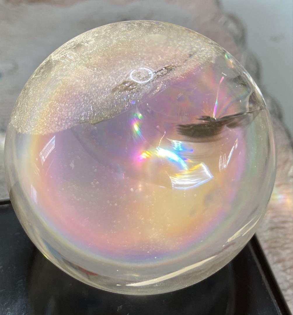 まとめ購入アイリスクォーツ 虹入 クリスタル 水晶丸玉 レインボー 魔除 開運