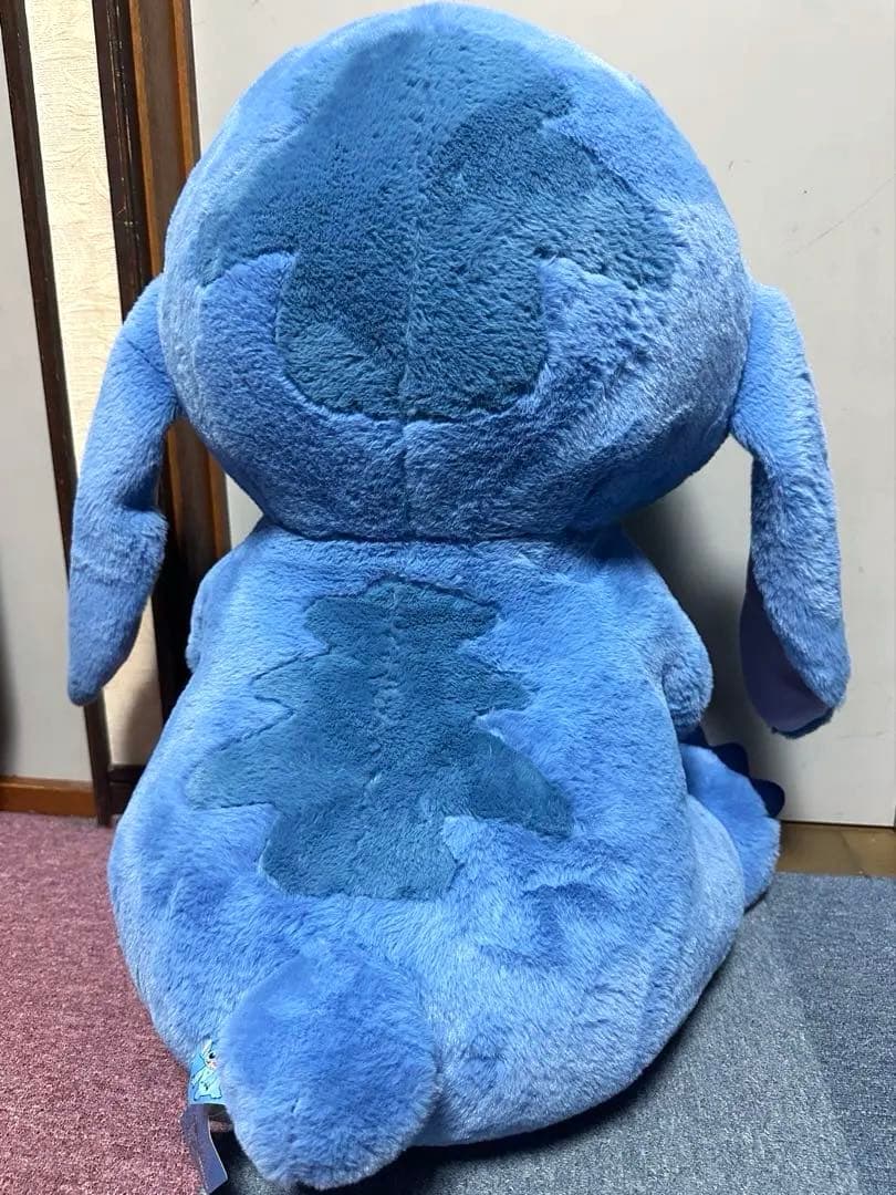 Disney 20周年記念 特大スティッチ スクランプ ぬいぐるみ お座り