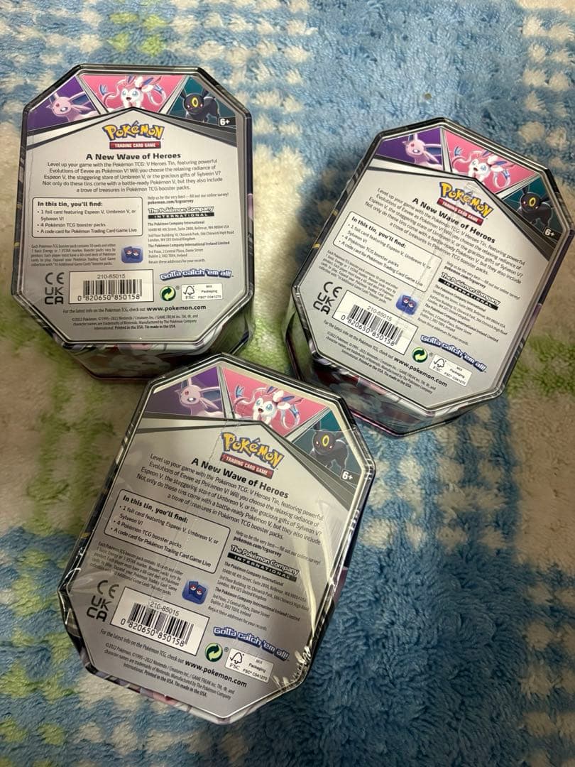ブラッキー tin缶 公式品 ポケモンカード 海外