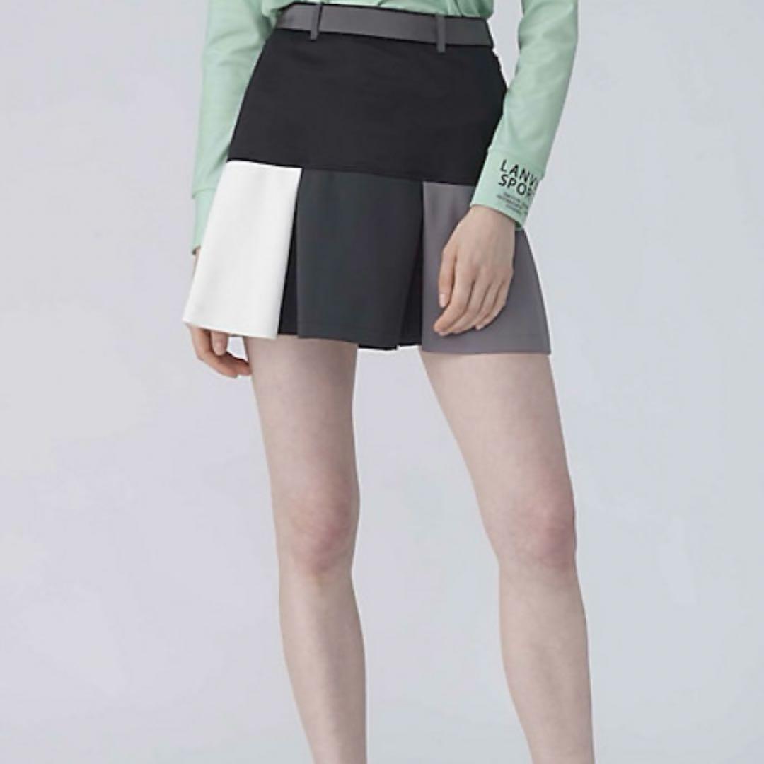 LANVIN SPORT ランバンスポール カラーブロックスカート サイズ38