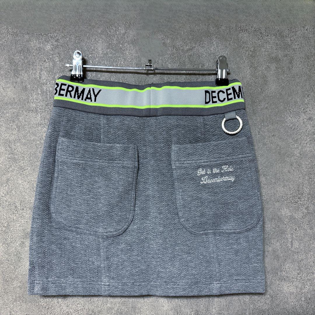 DECEMBERMAY ディセンバーメイ ロゴ スカート グレー S 人気