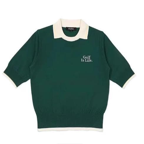 Malbon Golf レディースゴルフセットアップ 半袖×スカート夏用通気速乾