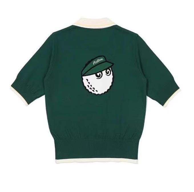 Malbon Golf レディースゴルフセットアップ 半袖×スカート夏用通気速乾