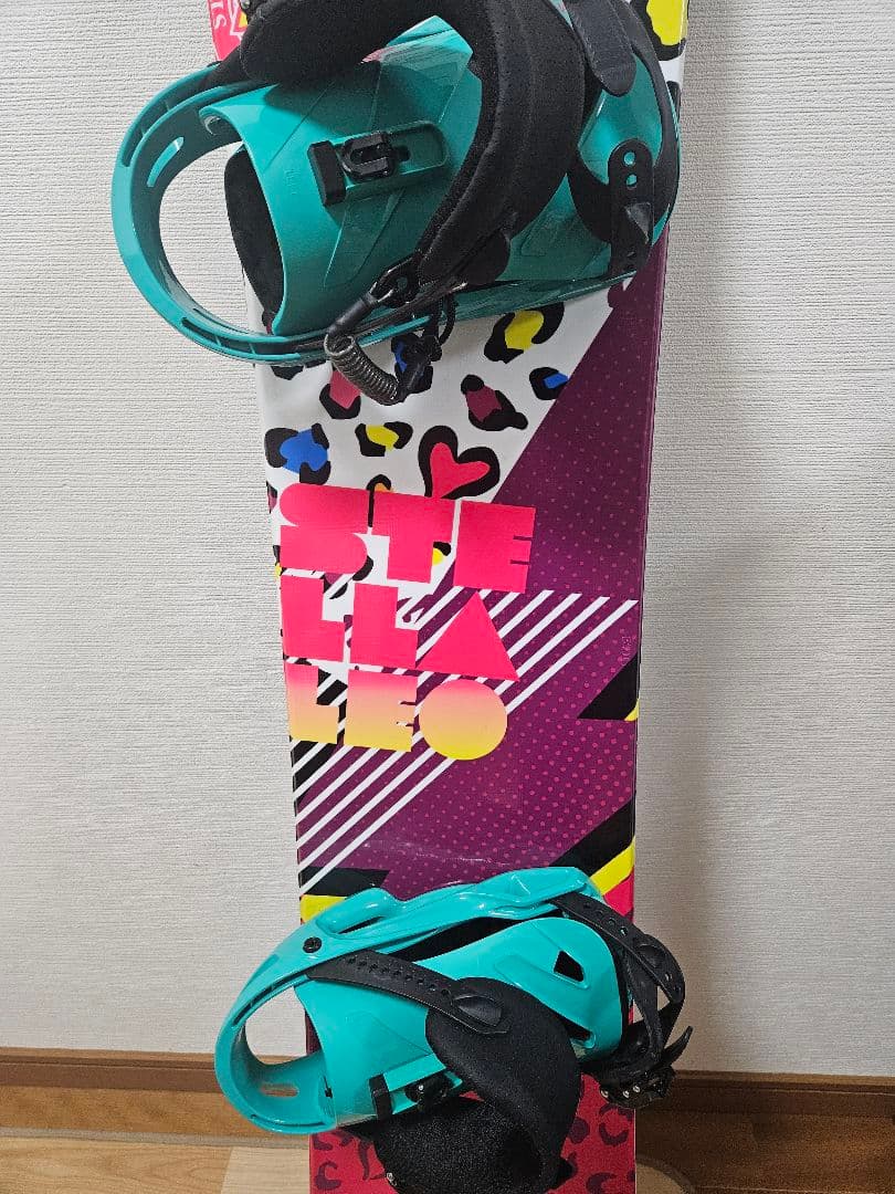 SALOMON ビンディングSサイズ STELLALEO スノボ板147cm