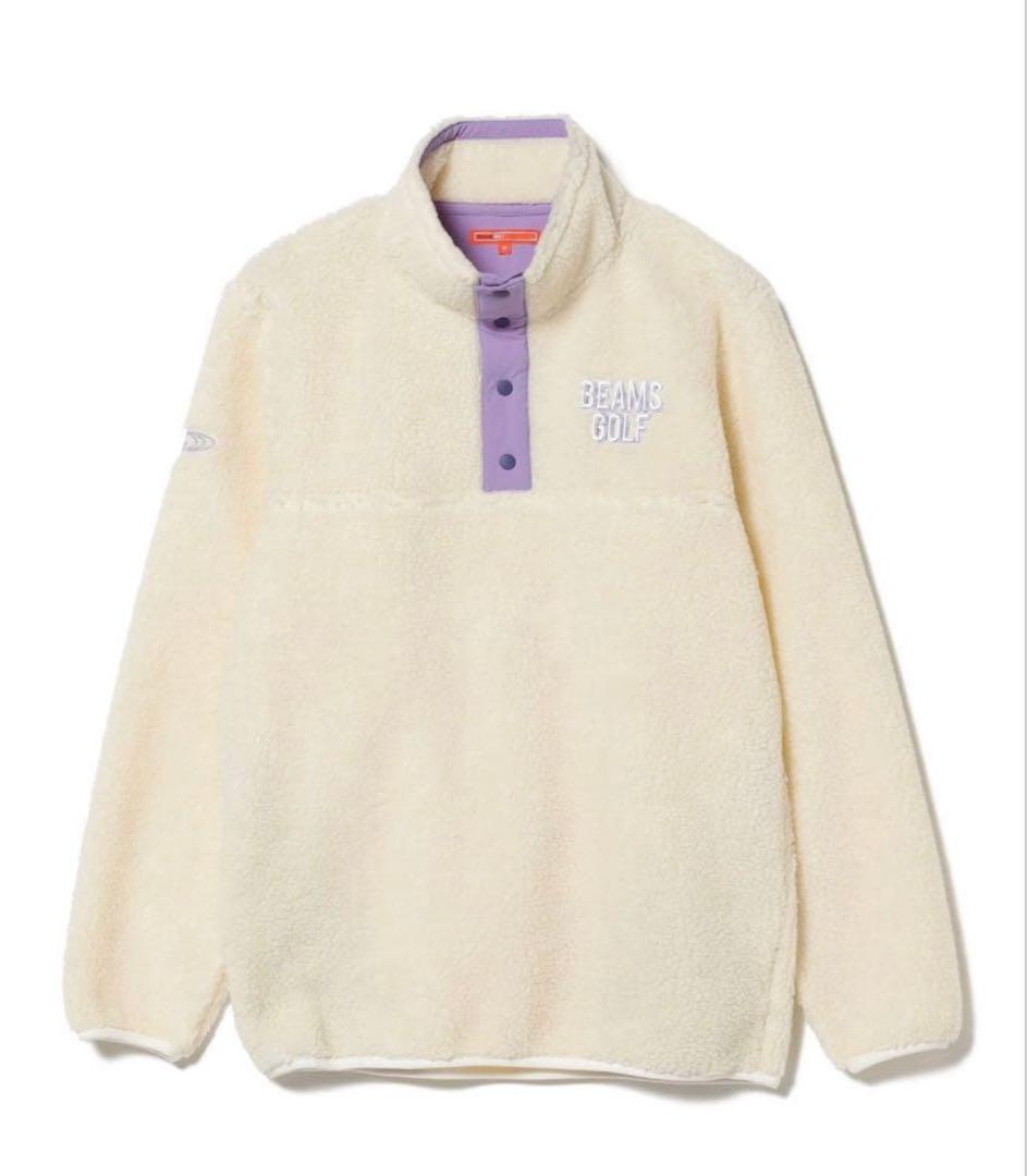 完売！極暖 BEAMS GOLF ボア スナッププルオーバー