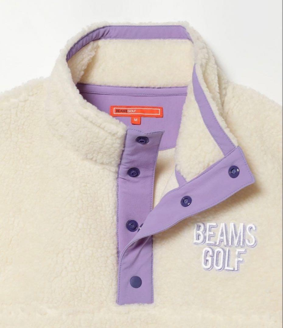 完売！極暖 BEAMS GOLF ボア スナッププルオーバー