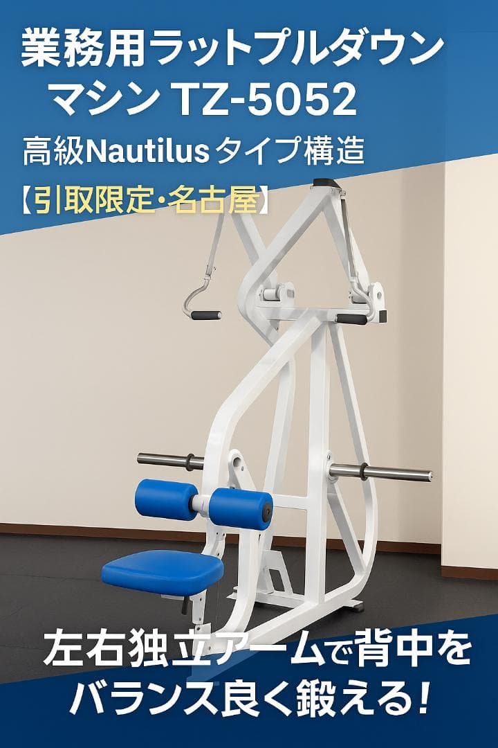 ★超希少★Nautilusタイプ 回旋式・左右独立アームの高級ラットプルダウン