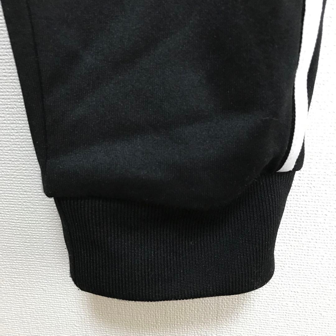 adidas ブラック ジャージパンツ スエットパンツ 黒 レディース　三本線s