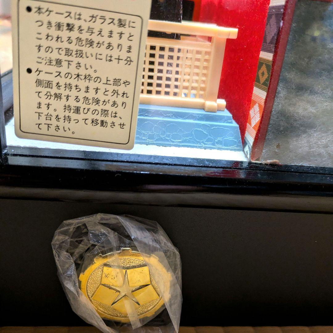 【美品】雛人形 セット 五人 装飾付き ひな祭り ケース雛まつり
