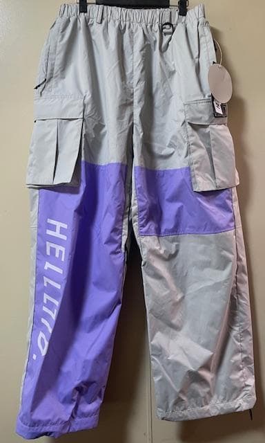 新品未使用HELLOIDライドパンツライトグレー Mサイズ3レイヤー耐水2万mm