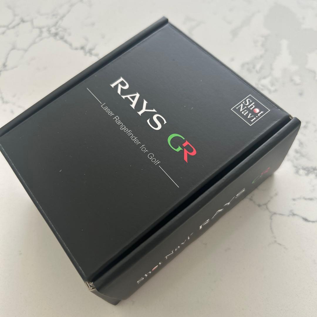 Shot Navi RAYS GR ブラック ゴルフ用距離計JAL限定ポーチ付き