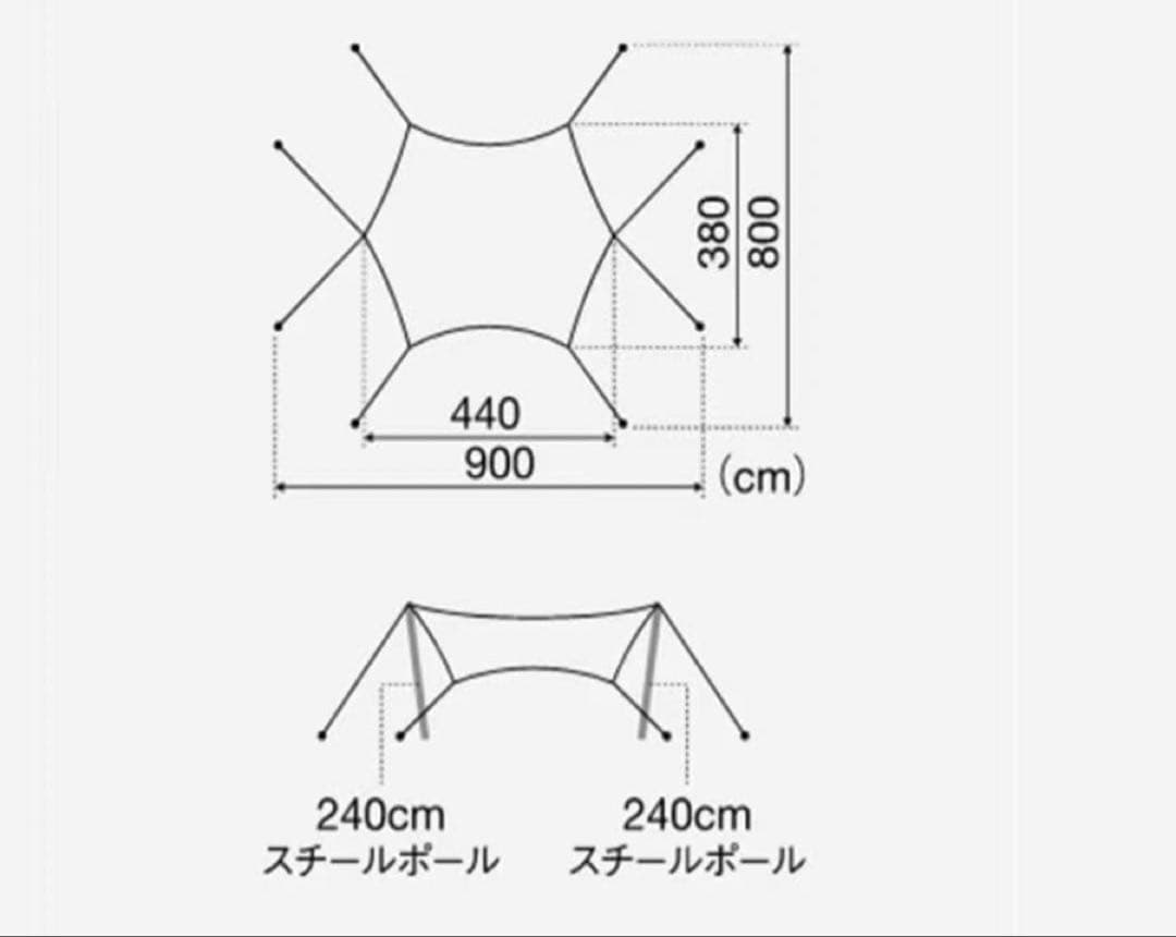 スノーピーク peakランドネスト Sテントタープセット SET-259