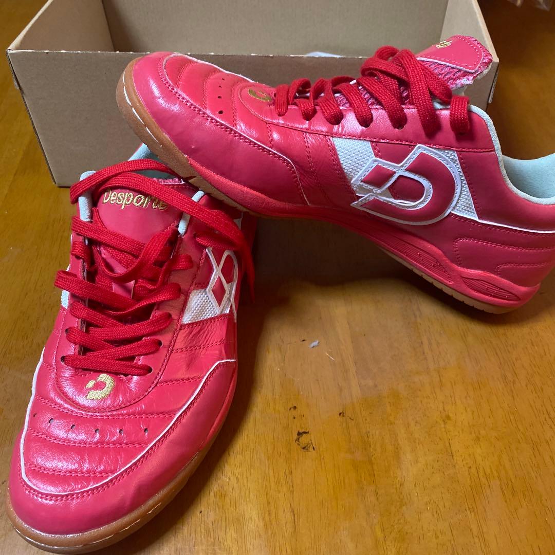 Desporte フットサルシューズ レッド　２６.５