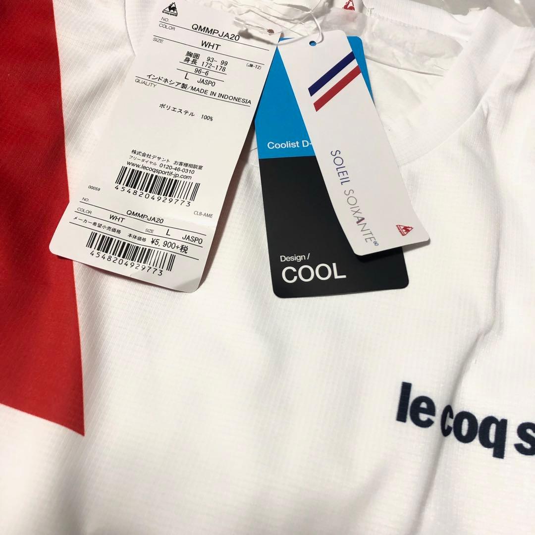 ルコックスポルティフ テニスウェア 半袖Tシャツ QMMPJA20 メンズL新品