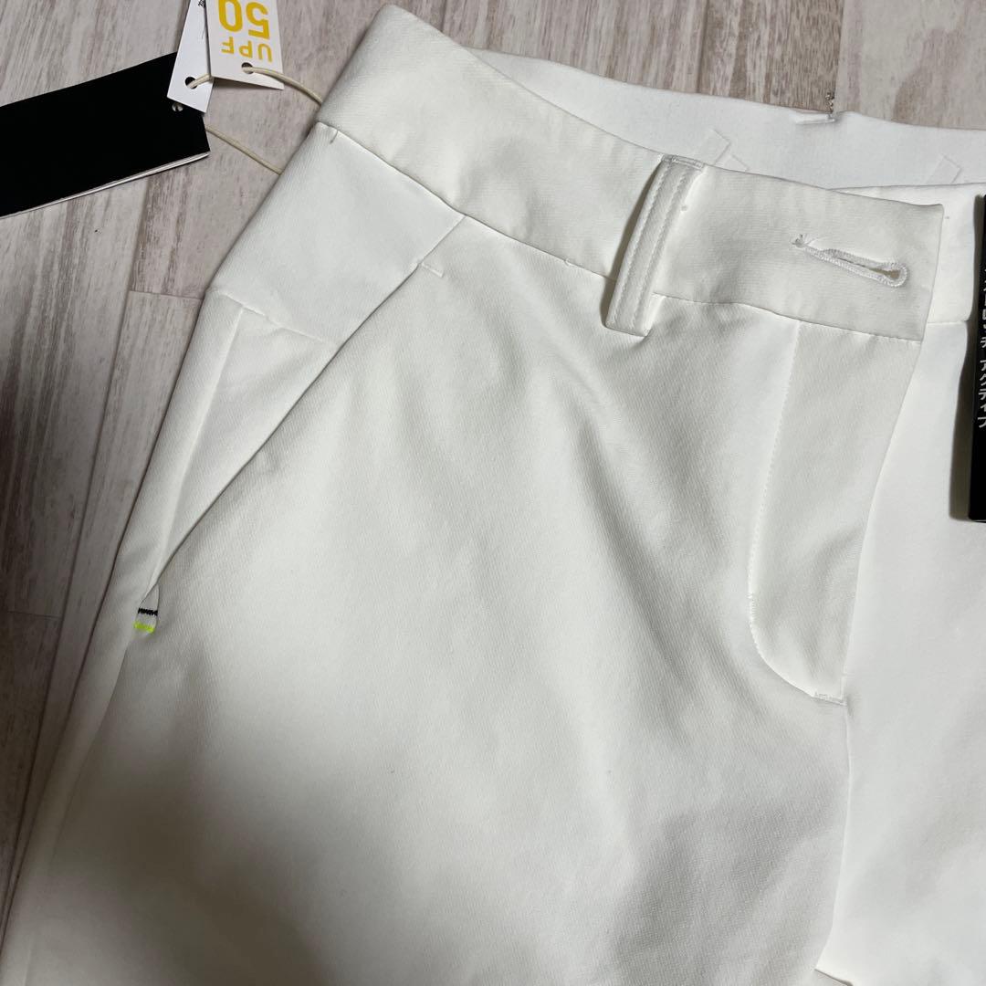 新品　アディダス　ゴルフ　M 白　STRETCH 撥水 パンツ 秋冬モデル