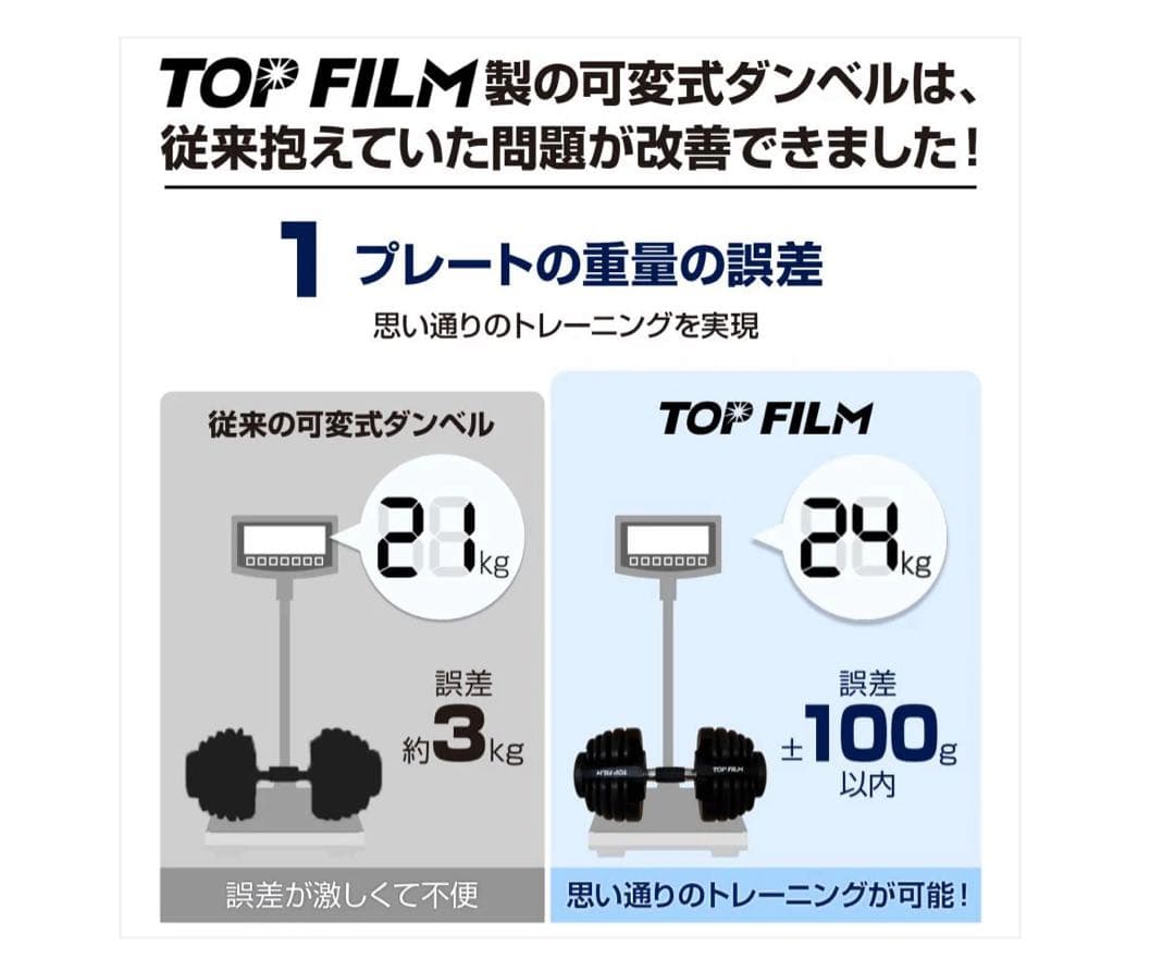 新品　ダンベル 可変式 24kg 単品 アジャスタブル 15段階調節2662 0
