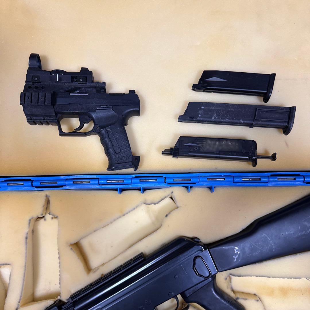 電動ガン AK47β スペツナズ &ワルサーP99ガスガンセット売り 東京マイル