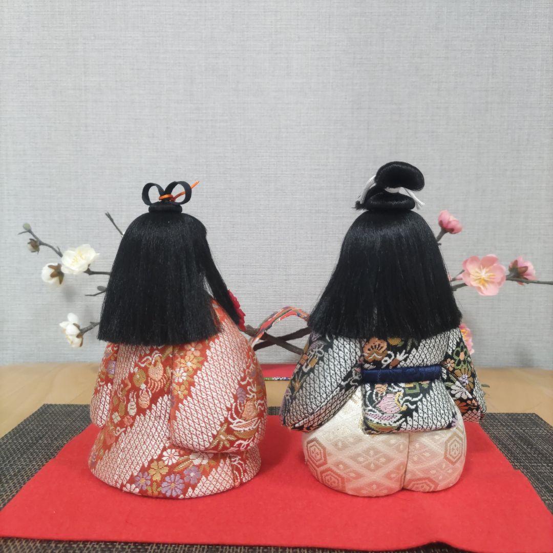木目込人形✿紅梅白梅❀小さい雛人形✿❀