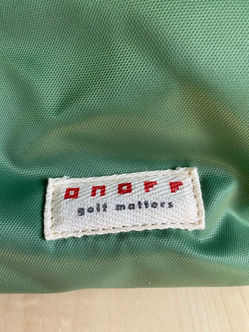 新品 onoff ゴルフバッグ グリーン 48x27x33cm
