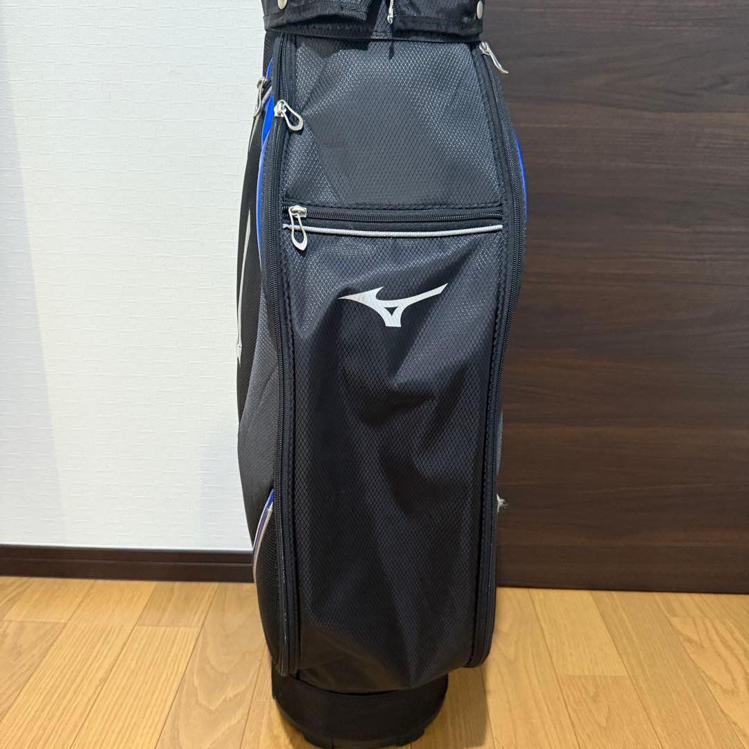 Mizuno キャディバッグ ゴルフバッグ 黒/青
