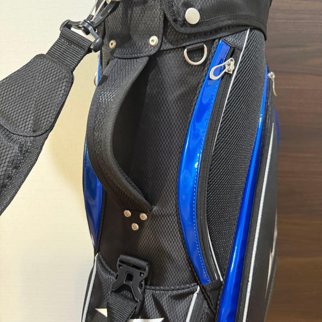 Mizuno キャディバッグ ゴルフバッグ 黒/青