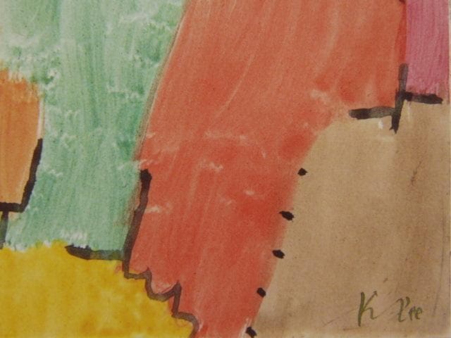 パウル・クレー、Paul Klee、【アルプスの谷間】、希少な画集画