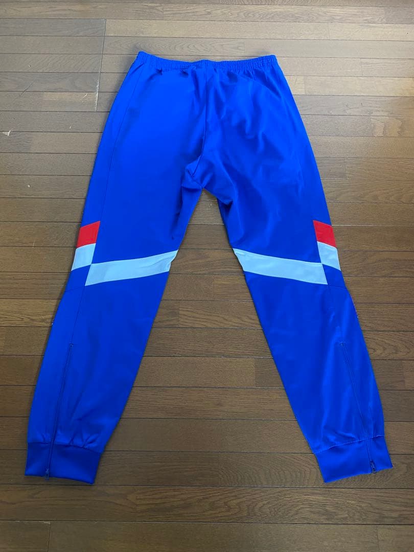 adidas ジャージパンツ 青　size O