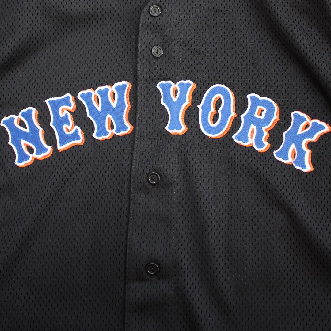 タグ付き未使用　USA製90's majestic NY.Mets ゲームシャツ