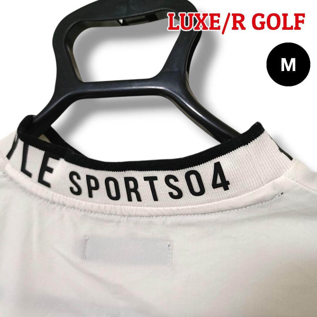 【存在感】LUXE/R GOLF プルオーバー M ホワイトメンズゴルフ