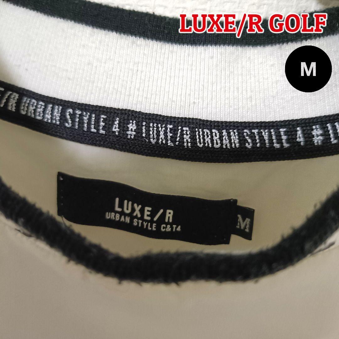 【存在感】LUXE/R GOLF プルオーバー M ホワイトメンズゴルフ