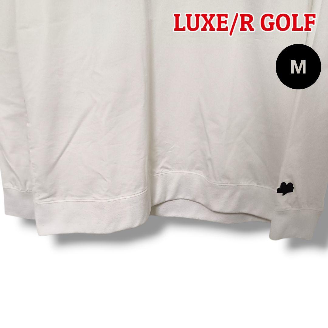 【存在感】LUXE/R GOLF プルオーバー M ホワイトメンズゴルフ