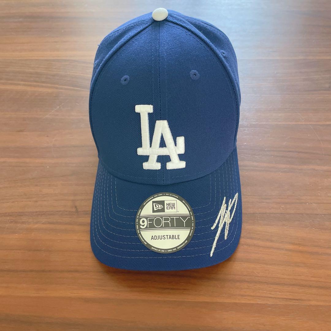 完売　NEWERA 大谷翔平サイン入り キャップ ドジャース ブルー　新品未使用
